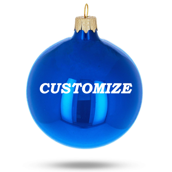 Custom Engraved Glass Ornament