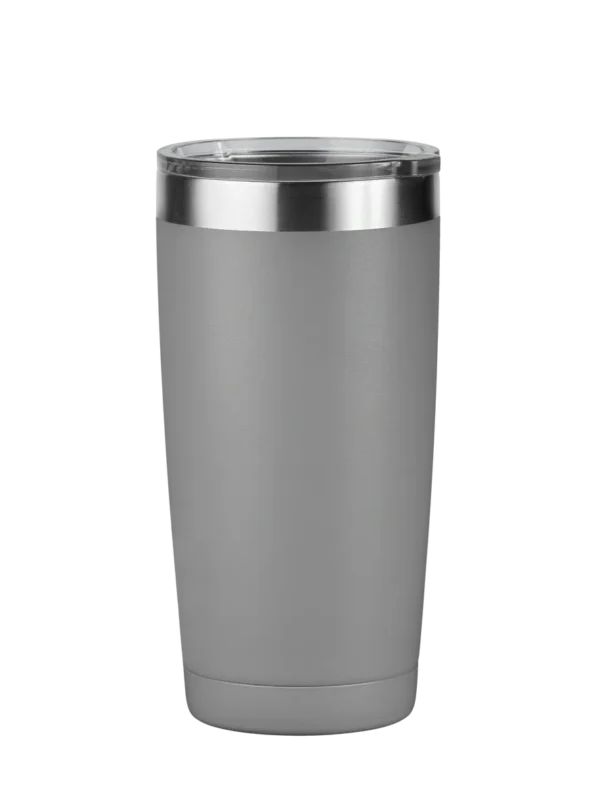 grey tumbler